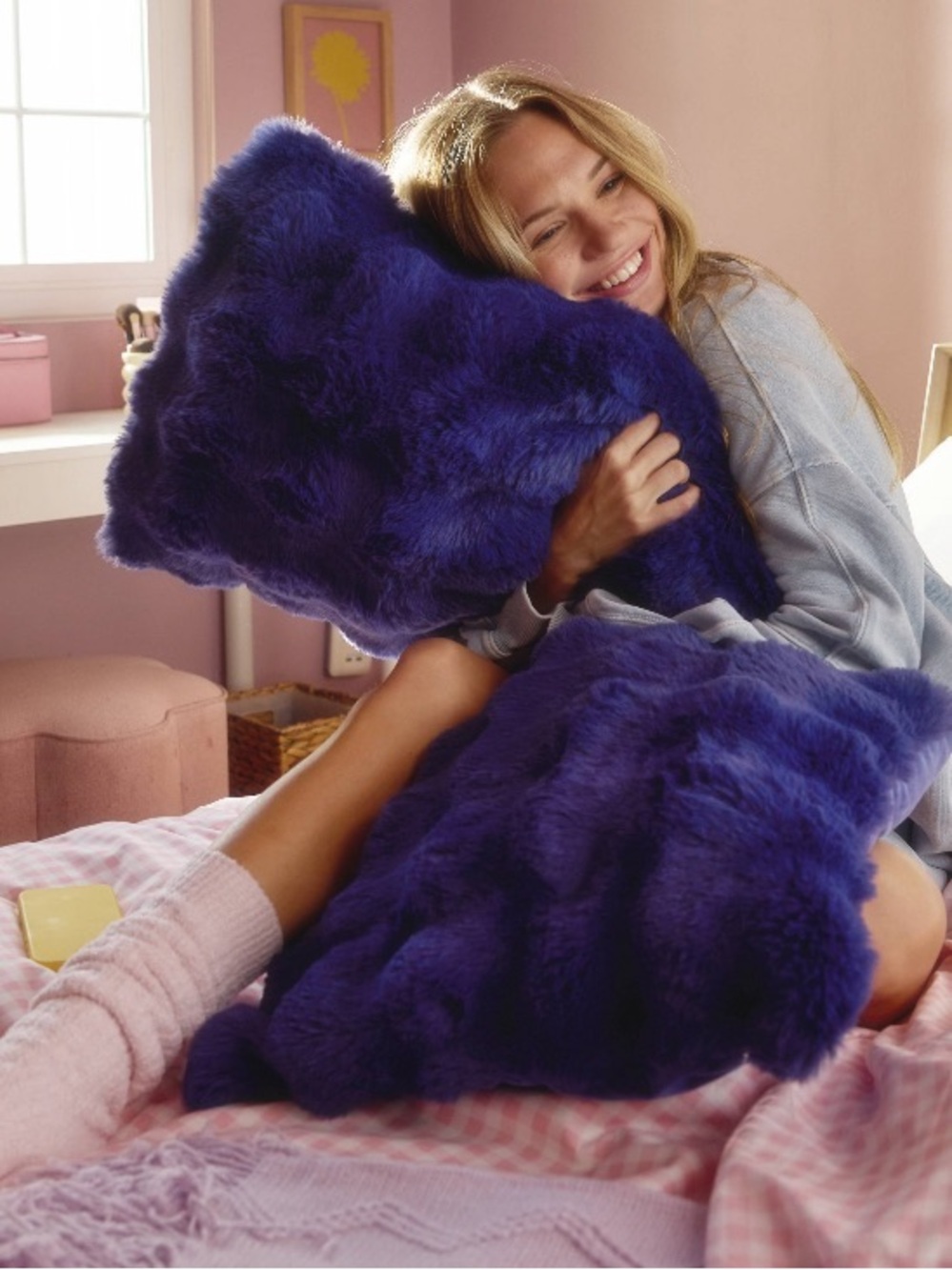 NEW SquishPillow Deluxe Grid Body Pillow Cover